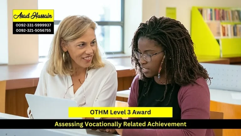 OTHM Level 3 Award in Assessing Vocationally Related Achievement