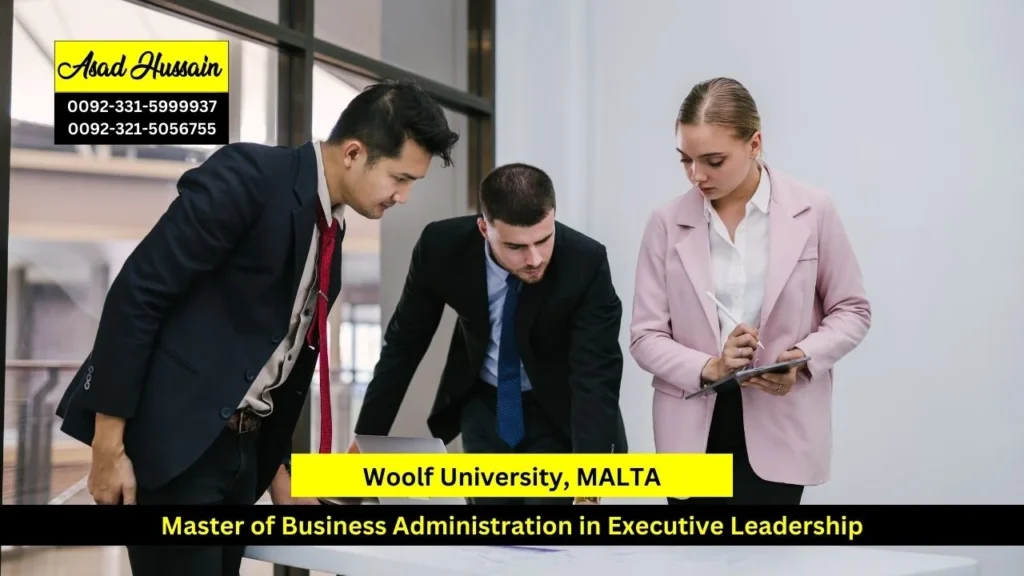Master of Business Administration in Executive Leadership Woolf University, MALTA