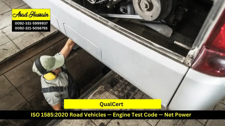 QualCert ISO 1585:2020 Road Vehicles — Engine Test Code — Net Power