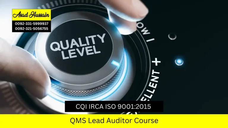 CQI IRCA ISO 9001:2015 QMS Lead Auditor Course