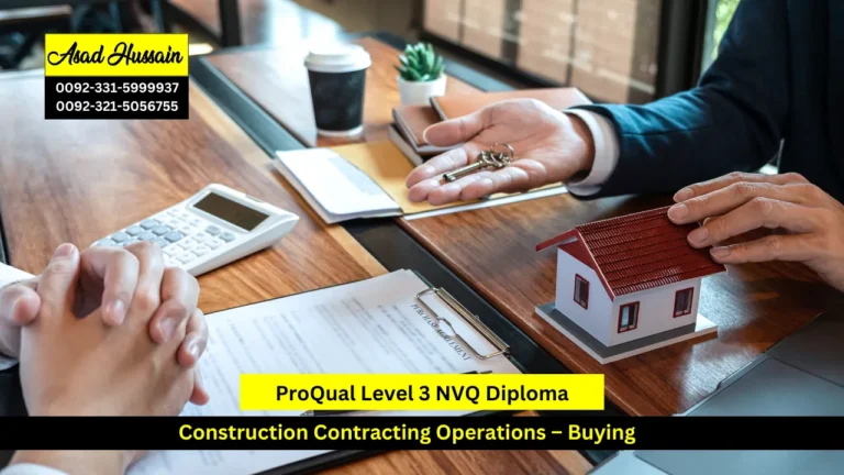 ProQual Level 3 NVQ Diploma in Construction Contracting Operations – Buying