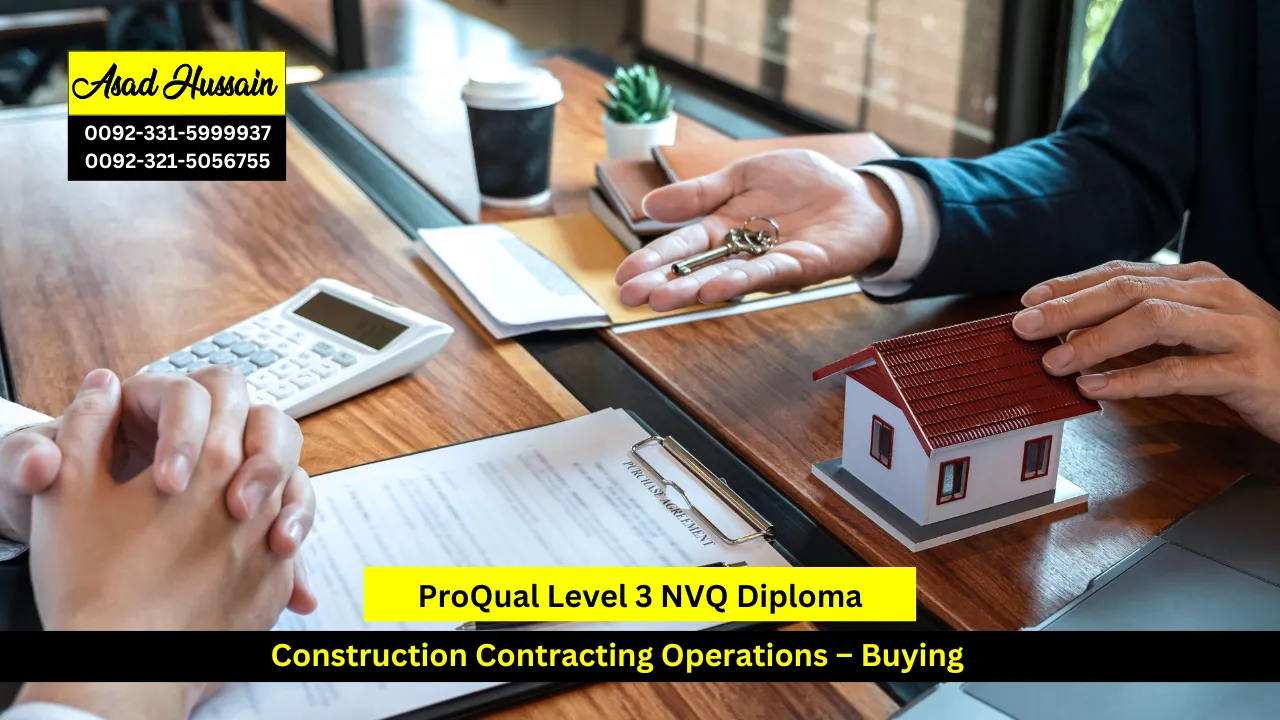 ProQual Level 3 NVQ Diploma in Construction Contracting Operations – Buying