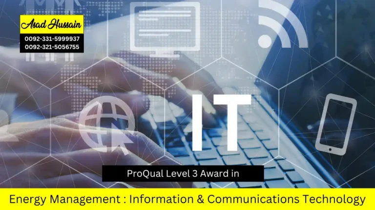 ProQual Level 3 Award in Energy Management : Information & Communications Technology