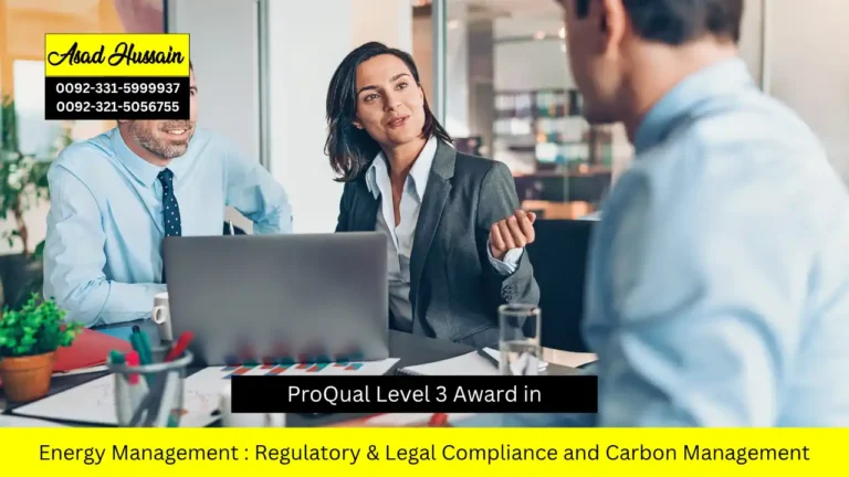 ProQual Level 3 Award in Energy Management : Regulatory & Legal Compliance and Carbon Management