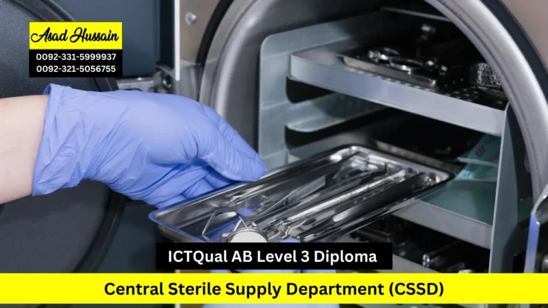 ICTQual AB Level 3 Diploma in Central Sterile Supply Department (CSSD)