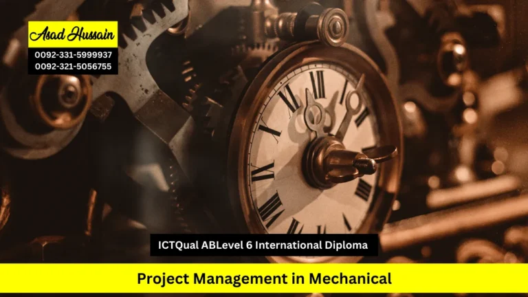 ICTQual ABLevel 6 International Diploma in Project Management in Mechanical