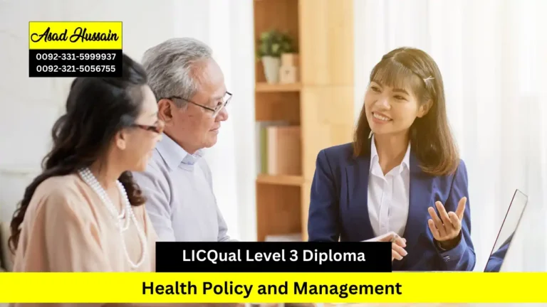 LICQual Level 3 Diploma in Health Policy and Management 