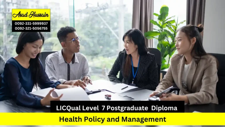 LICQual Level 7 Postgraduate Diploma in Health Policy and Management 