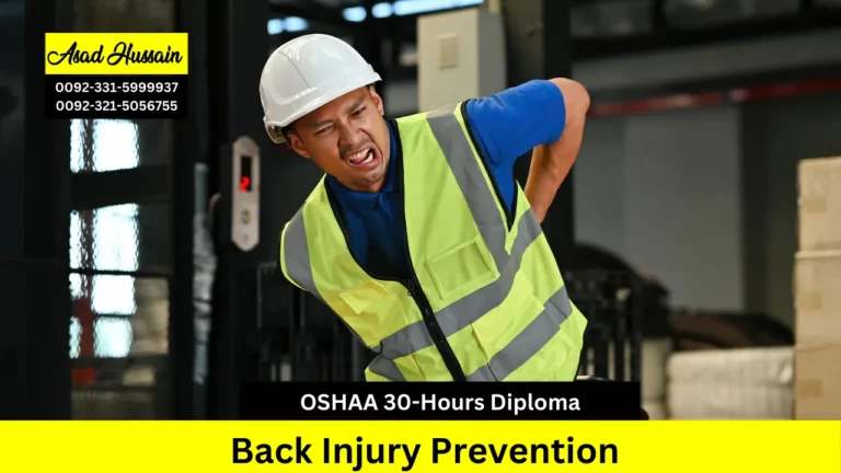 OSHAA 30-Hours Professional Diploma in Back Injury Prevention