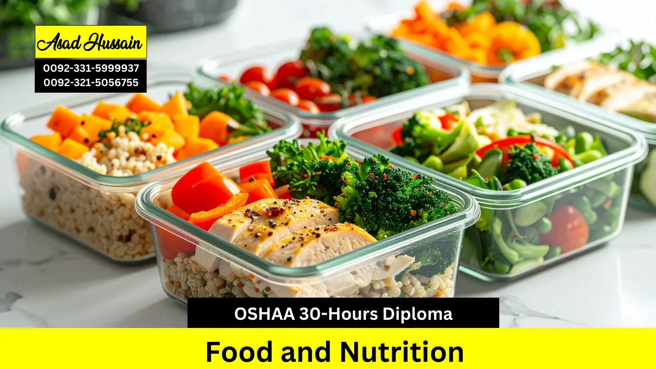 OSHAA 30-Hours Professional Diploma in Food and Nutrition