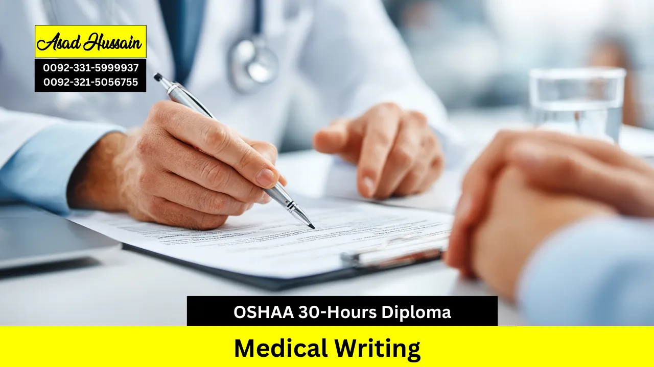 OSHAA 30-Hours Professional Diploma in Medical Writing