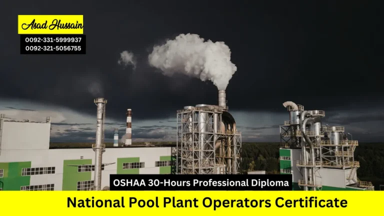 OSHAA 30-Hours Professional Diploma in National Pool Plant Operators Certificate