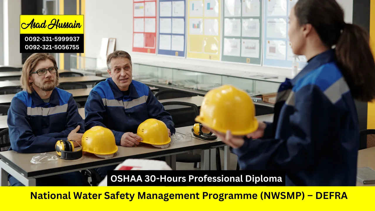 OSHAA 30-Hours Professional Diploma in National Water Safety Management Programme (NWSMP) – DEFRA
