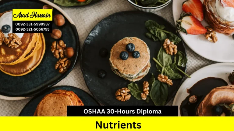 OSHAA 30-Hours Professional Diploma in Nutrients