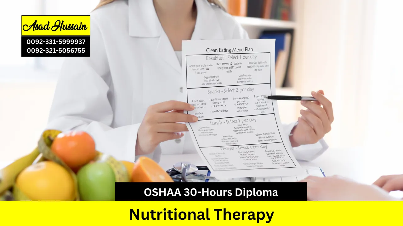 OSHAA 30-Hours Professional Diploma in Nutritional Therapy