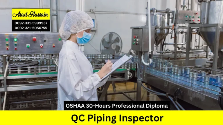 OSHAA 30-Hours Professional Diploma in QC Piping Inspector