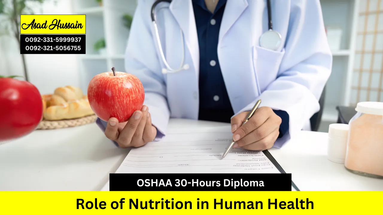 OSHAA 30-Hours Professional Diploma in Role of Nutrition in Human Health