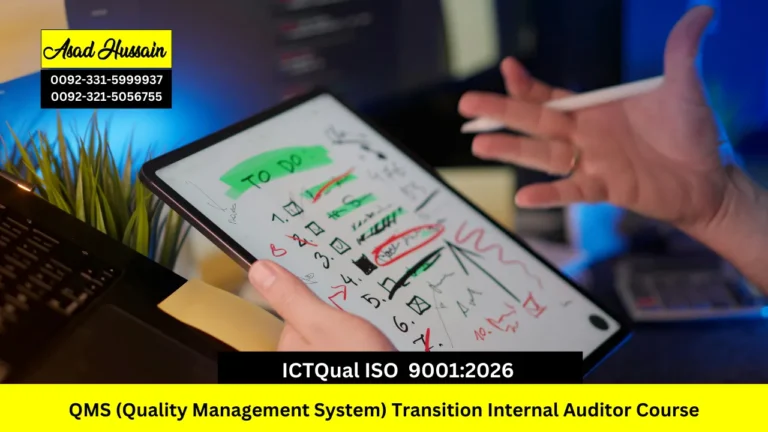 ICTQual ISO 9001:2026 QMS (Quality Management System) Transition Internal Auditor Course