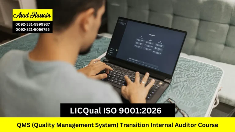 LICQual ISO 9001:2026 QMS (Quality Management System) Transition Internal Auditor Course