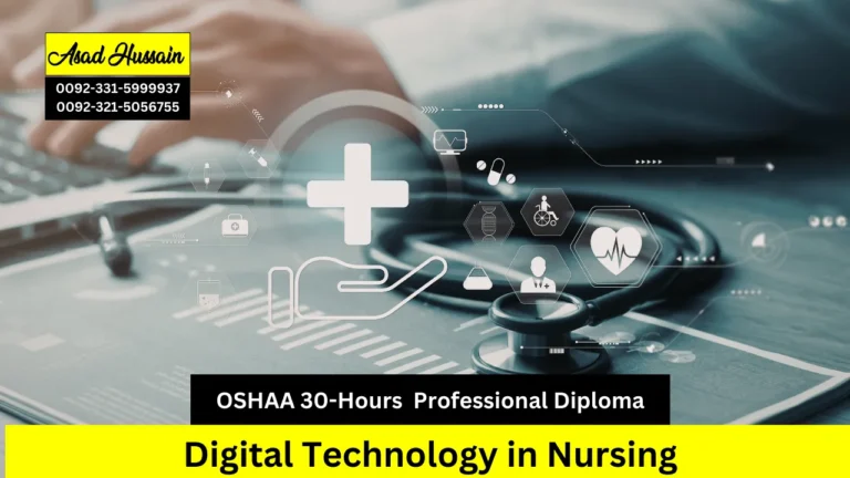 OSHAA 30-Hours Professional Diploma in Digital Technology in Nursing