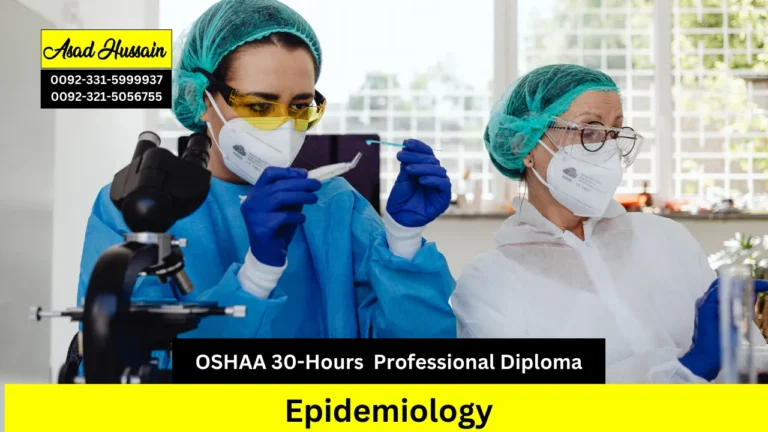 OSHAA 30-Hours Professional Diploma in Epidemiology