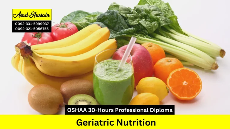 OSHAA 30-Hours Professional Diploma in Geriatric Nutrition