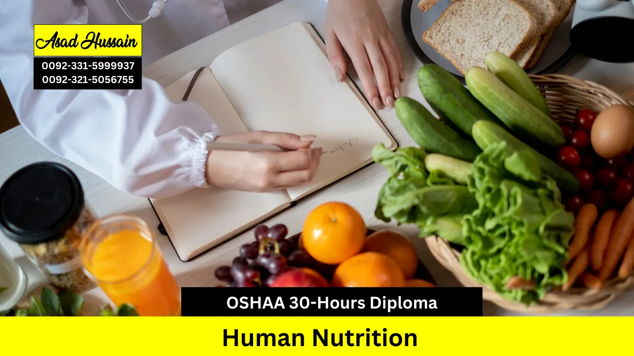 OSHAA 30-Hours Professional Diploma in Human Nutrition