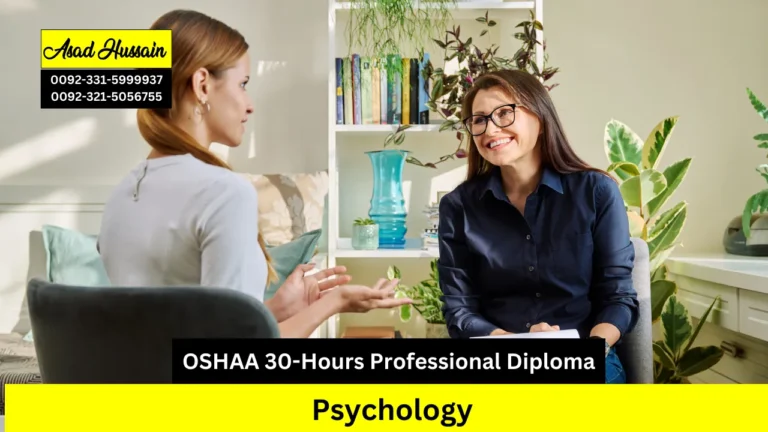 OSHAA 30-Hours Professional Diploma in Psychology