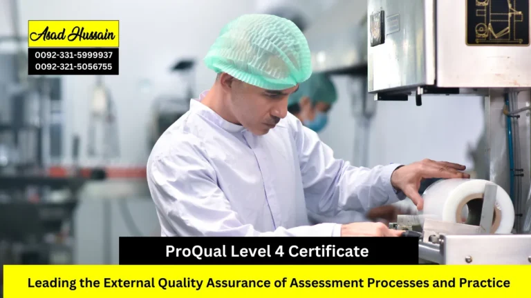 ProQual Level 4 Certificate in Leading the External Quality Assurance of Assessment Processes and Practice