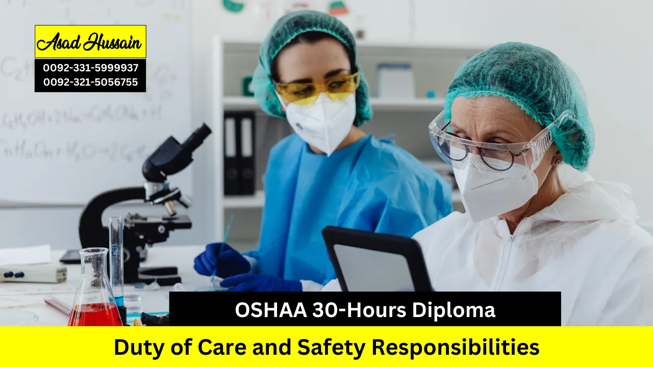 OSHAA 30-Hours Diploma in Duty of Care and Safety Responsibilities