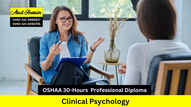 OSHAA 30-Hours Professional Diploma in Clinical Psychology