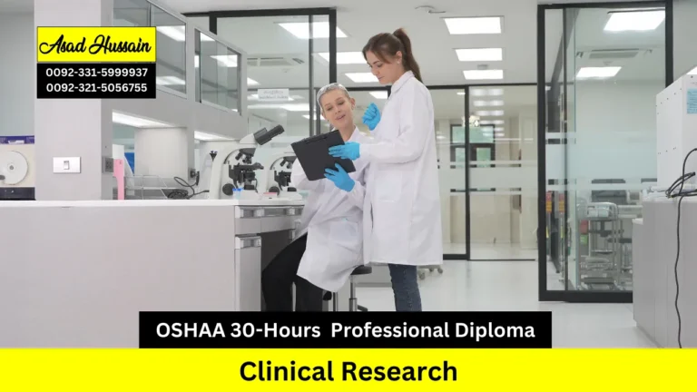 OSHAA 30-Hours Professional Diploma in Clinical Research