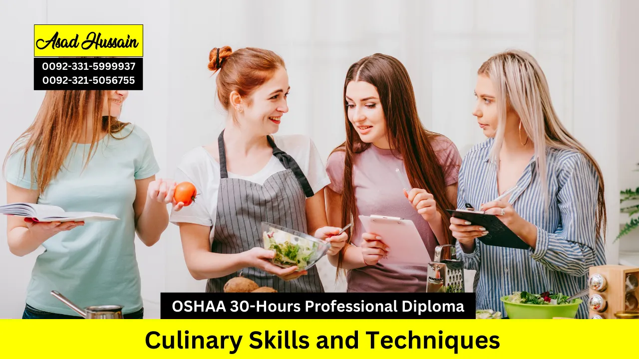 OSHAA 30-Hours Professional Diploma in Culinary Skills and Techniques