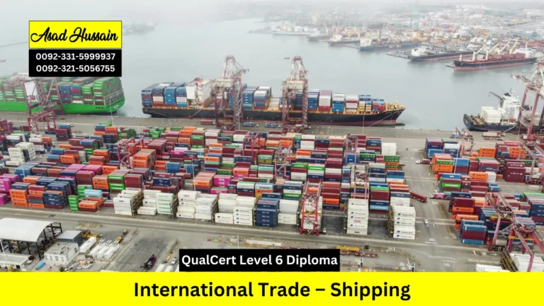 QualCert Level 6 Diploma in International Trade – Shipping