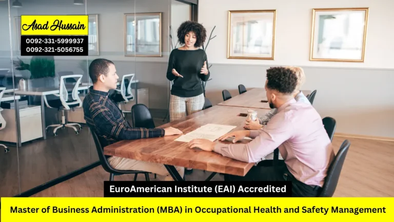 Master of Business Administration (MBA) in Occupational Health and Safety Management