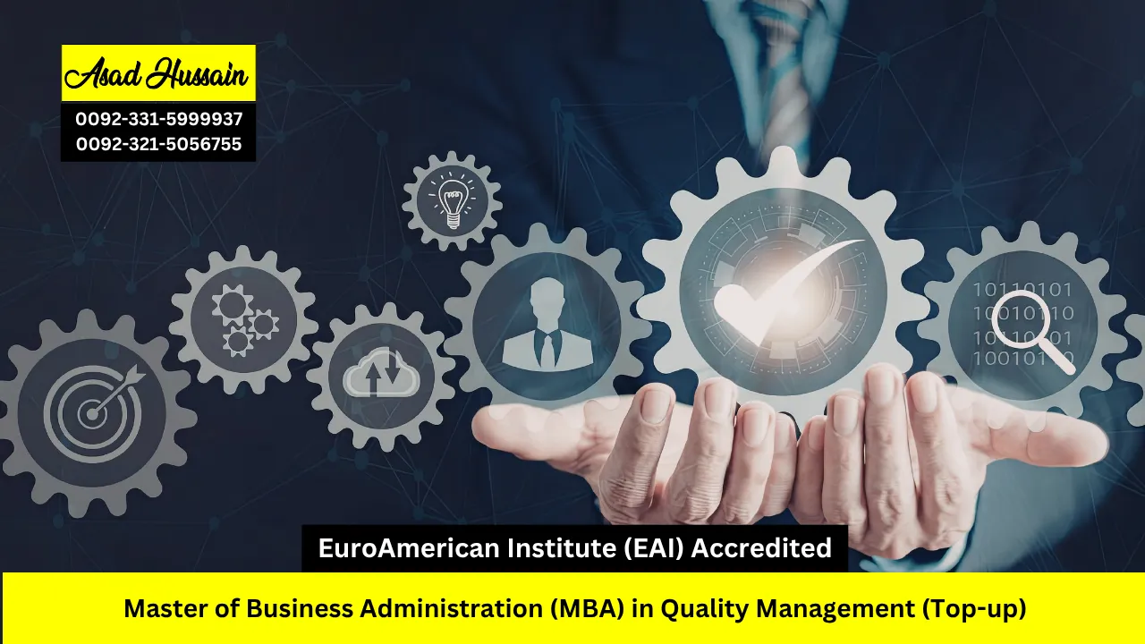 Master of Business Administration (MBA) in Quality Management (Top-up)