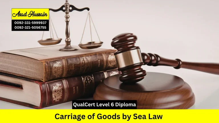 QualCert Level 6 Diploma in Carriage of Goods by Sea Law