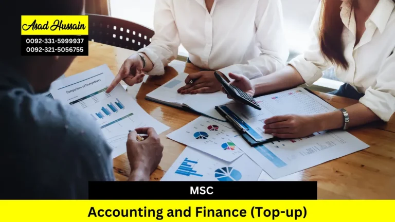MSC in Accounting and Finance (Top-up)