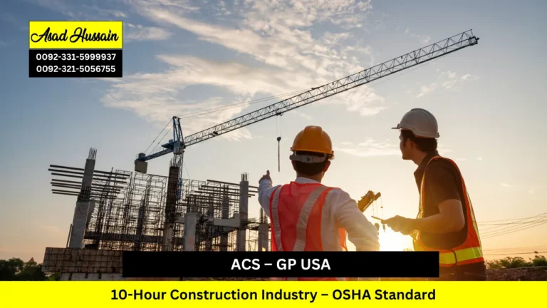ACS – GP USA 10-Hour Construction Industry – OSHA Standard