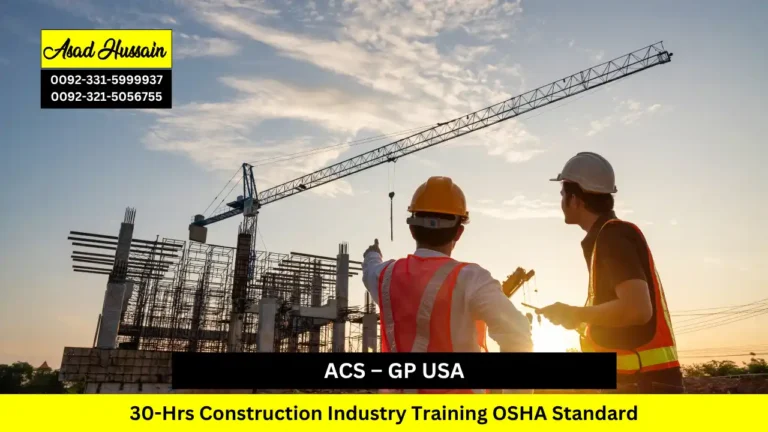 ACS – GP USA 30-Hrs Construction Industry Training OSHA Standard