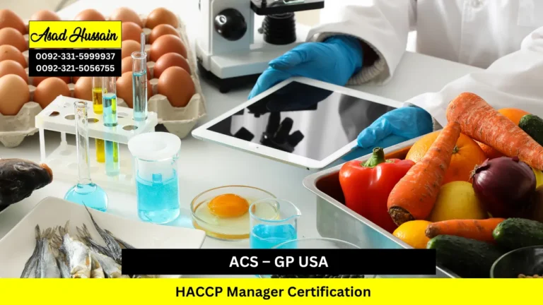 ACS – GP USA HACCP Manager Certification