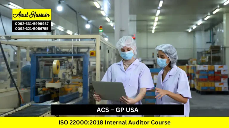 ACS – GP USA ISO 22000:2018 Internal Auditor Course