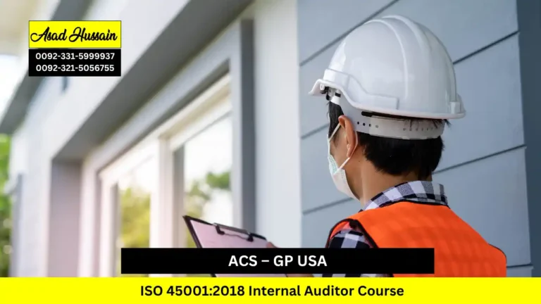 ACS – GP USA ISO 45001:2018 Internal Auditor Course