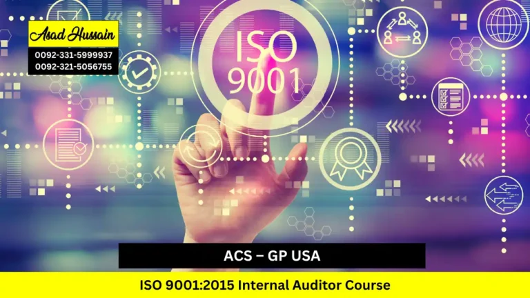 ACS – GP USA ISO 9001:2015 Internal Auditor Course
