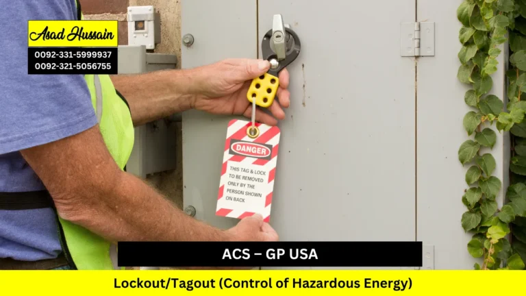 ACS – GP USA Lockout/Tagout (Control of Hazardous Energy)