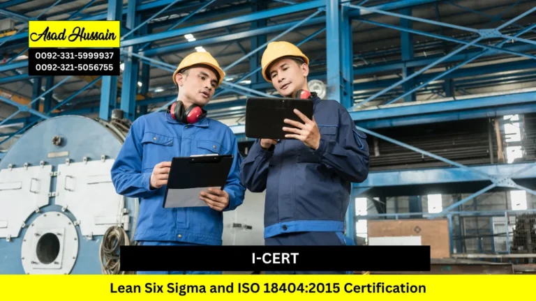 I-CERT Lean Six Sigma and ISO 18404:2015 Certification